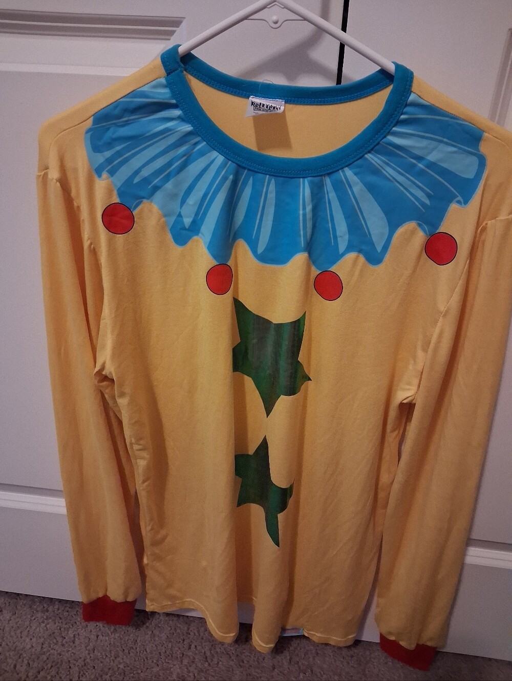 Halloween Clown Costume top M Festive
